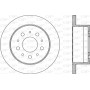 BDA2176.10 OPEN PARTS Гальмівний диск