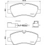 P 24 187 BREMBO Комплект гальмівних колодок дисковий гальм