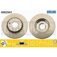 6062541 GIRLING Гальмівний диск