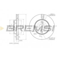 CD7294V BREMSI Гальмівний диск