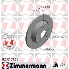 250.5707.20 ZIMMERMANN Гальмівний диск
