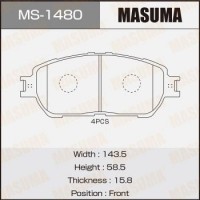 MS-1480 MASUMA Комплект гальмівних колодок