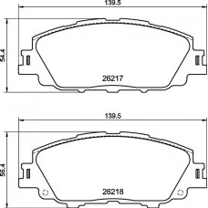 P 83 175 BREMBO Комплект гальмівних колодок дисковий гальм