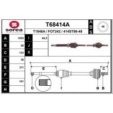 T68414A EAI Привідний вал