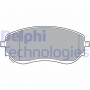 LP3401 DELPHI Комплект гальмівних колодок дисковий гальм