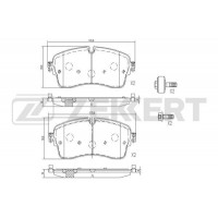 BS-1240 ZEKKERT Комплект гальмівних колодок дисковий гальм