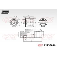 72936026 MAXTECH Поршень корпус скоби гальма