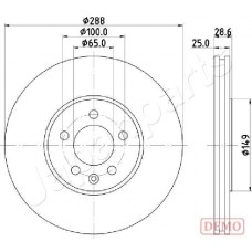 DI-0950C JAPANPARTS Гальмівний диск