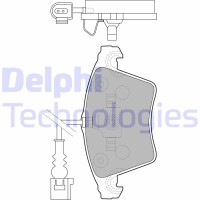 LP1913 DELPHI Комплект гальмівних колодок дисковий гальм