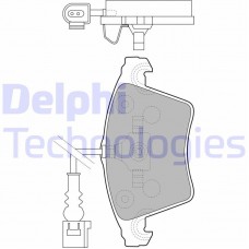 LP1913 DELPHI Комплект гальмівних колодок дисковий гальм