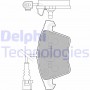 LP1913 DELPHI Комплект гальмівних колодок дисковий гальм