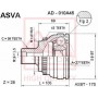 AD-010A45 ASVA Шарнирный комплект, Привідний вал