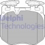 LP3304 DELPHI КомплеК т гальмівних колодок, дискове гальмо