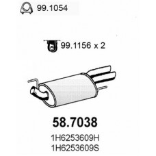 58.7038 ASSO Глушник вихлопних газів кінцевий