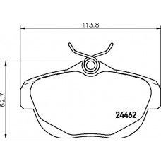 MDB2858 MINTEX Комплект гальмівних колодок дисковий гальм