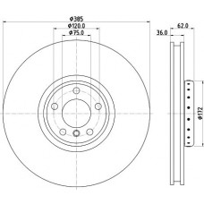 8DD 355 120-721 HELLA Гальмівний диск
