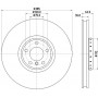 8DD 355 120-721 HELLA PAGID Гальмівний диск