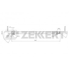 BS-9435 ZEKKERT Гальмівний шланг