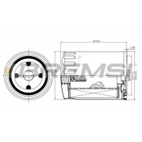 FL0724 BREMSI Масляний фільтр