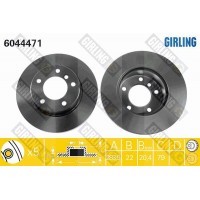 6044471 GIRLING Гальмівний диск