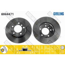 6044471 GIRLING Гальмівний диск