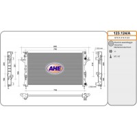 123.124/A AHE Радіатор охолодження двигуна