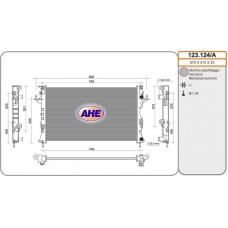 123.124/A AHE Радіатор охолодження двигуна