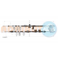 13.0224.2 ADRIAUTO Тросик, cтояночный тормоз