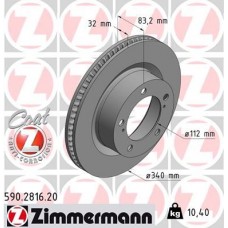 590.2816.20 ZIMMERMANN Гальмівний диск