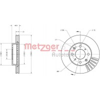 6110454 METZGER Гальмівний диск