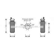 RTD337 AVA QUALITY COOLING Осушувач кондиціонера
