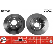 DF2563 TRW Гальмівний диск