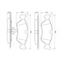 0986491900 BOSCH BOSCH, Тормозные колодки пер. OPEL Corsa B, Combo; DAEWOO Nexia