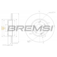 CD7219S BREMSI Гальмівний диск