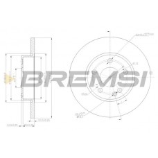 CD7219S BREMSI Гальмівний диск