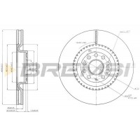 CD7504V BREMSI Гальмівний диск