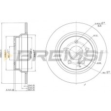 CD7308S BREMSI Гальмівний диск