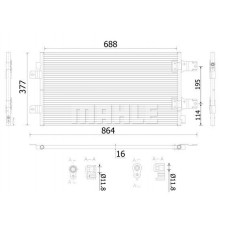 AC 906 000S MAHLE Конденсатор кондиціонера