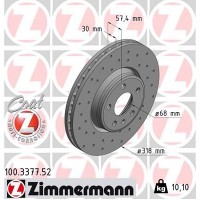 100.3377.52 ZIMMERMANN Гальмівний диск