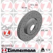 100.3377.52 ZIMMERMANN Гальмівний диск