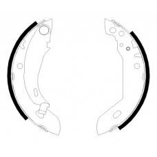 8DB 355 000-651 HELLA PAGID Комплект гальмівних колодок