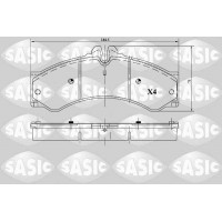 6216087 SASIC Комплект гальмівних колодок дисковий гальм