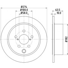 8DD 355 120-341 HELLA Гальмівний диск