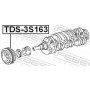 TDS-3S163 FEBEST Ремінний шків колінчастий вал