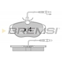 BP2598 BREMSI Комплект гальмівних колодок дисковий гальм