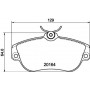 8DB 355 018-001 HELLA Комплект гальмівних колодок, дискове гальмо