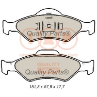 704-11082 IAP QUALITY PARTS Комплект гальмівних колодок дисковий гальм