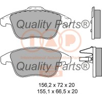 704-14072 IAP QUALITY PARTS Комплект гальмівних колодок дисковий гальм