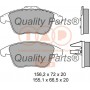 704-14072 IAP QUALITY PARTS Комплект гальмівних колодок дисковий гальм