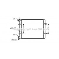 VN2152 AVA QUALITY COOLING Радіатор охолодження двигуна